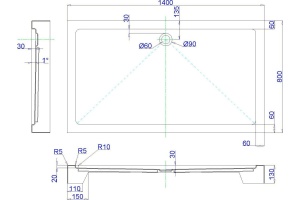 Поддон для душа Royal Bath RB8140HP - 2
