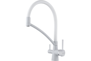 Смеситель Paulmark Siegen для кухонной мойки, белый матовый Si213111-431TW