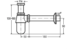 Сифон для раковины Viega 5753 - 2