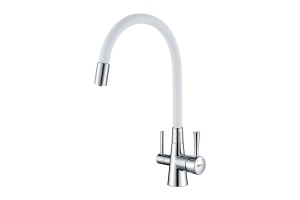 Смеситель Lemark Comfort для кухонной мойки LM3075C-White