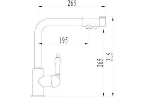 Смеситель Zorg Sanitary ZR 320 YF-33 для кухонной мойки - 2