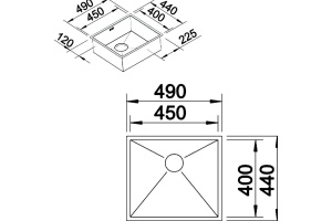 Мойка кухонная Blanco Zerox 450-U - 3