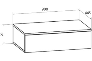 Тумба DIWO Элиста 90 белая - 3