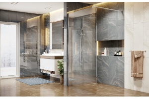 Душевая перегородка Ambassador Walk-in 15031102 100х200 см, профиль хром - 2