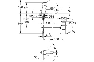 Смеситель Grohe Concetto 32208001 для биде - 2