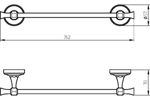 Полотенцедержатель Migliore Fortuna 27663 золото - 2