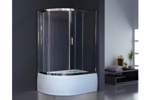 Душевой уголок Royal Bath BK 120х80 R с поддоном профиль белый стекло прозрачное - 2