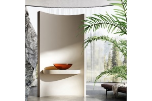 Раковина накладная ABBER Kristall 50 коричневый (AT2802Opal) - 3