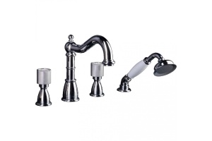 Смеситель на борт ванны Boheme Tradizionale хром