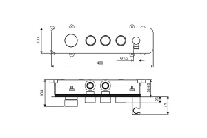Смеситель для душа встраиваемый Excellent Krotos хром - 3