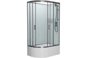 Душевая кабина Frank Brilliant 120х80 хром стекло прозрачное