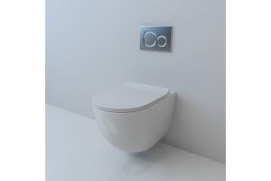 Унитаз подвесной Esbano Gardena с сиденьем микролифт, белый глянцевый (ESUPGARDW)