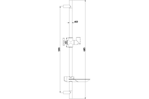 Душевая штанга Lemark  68.5 см (LM8062C) - 3