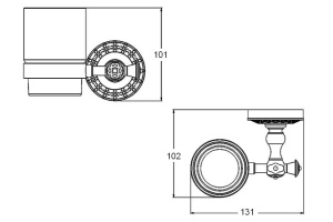 Стакан Zorg Antic AZR 03 SL - 2