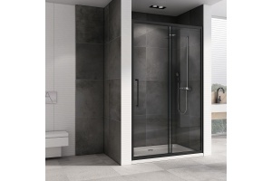 Душевая дверь ABBER Schwarzer Diamant 160 профиль черный (AG30160BH) - 2