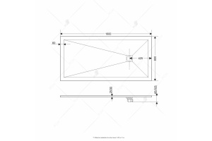 Поддон для душа RGW Stone Tray ST-0168W 160x80 с сифоном - 2