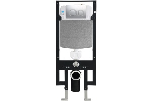 Система инсталляции WeltWasser WW AMBERG 497 CR с кнопкой смыва хром (10000008219)