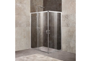 Душевой уголок BelBagno Unique AH-2-100/115-75/90-C-Cr стекло прозрачное