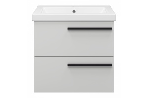 Тумба под раковину подвесная Misty Ненси 60 серый