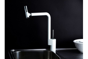 Смеситель для кухонной мойки Webert 360° белый (TS920302779) - 2