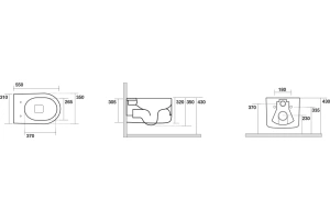 Унитаз подвесной Kerasan Nolita бежевый матовый (531481) - 3