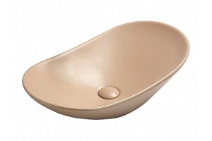 Раковина накладная CeramaLux NC 61.5 см капучино матовый (7811AMC-1)