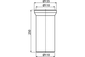 Отвод AlcaPlast A91-250 - 3