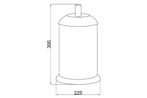 Ведро для мусора Berges Murano хром - 2