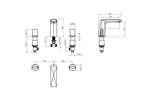 Смеситель для раковины Boheme Venturo белый хром - 2