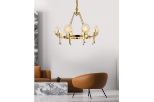 Подвесная люстра LUMINA DECO Montego LDP 8010-8 F.GD - 2