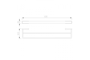 Полотенцедержатель двойной ABBER Westen черный матовый - 2