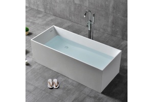 Ванна из искусственного камня ABBER Stein AS9642-1.8 белая матовая
