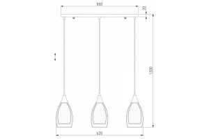 Подвесной светильник Eurosvet Cosmic 50285/3 черный жемчуг - 2