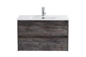Тумба с раковиной BelBagno Kraft 39 80 темное дерево