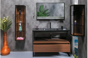 Полка подвесная Armadi Art Loft 75 темное дерево  - 2