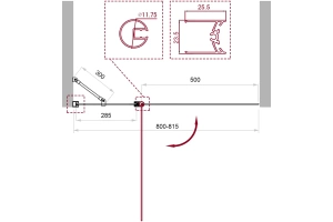 Шторка на ванну BelBagno UNO 80х150 профиль хром стекло прозрачное - 3