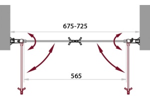 Душевая дверь в нишу BelBagno Sela B 2 70 C Cr - 3