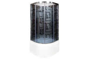 Душевая кабина Deto BM 90х90 хром (BM4590NBLACK) - 2