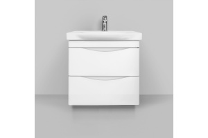 Тумба с раковиной Am.Pm Like 65 подвесная, белый глянец - 2