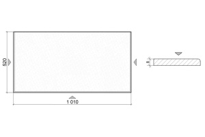Столешница Armadi Art Monaco капучино 100 см (853-100-CP) - 2