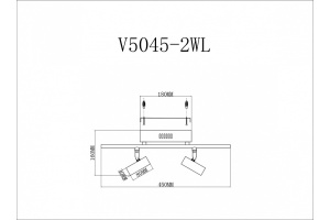 Спот Moderli Right V5045-2WL - 2