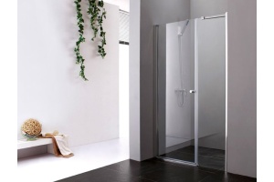 Душевая дверь Cezares Elena 100 хром стекло рифленое - 3