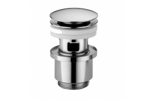 Донный клапан Cezares белый, хром (CZR-SAT25-BIO)
