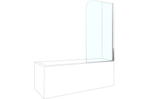 Шторка на ванну Berges Wasserhaus River 80х140 065001 - 3