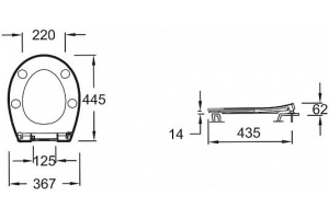 Крышка-сиденье Jacob Delafon Patio E23157-00 с микролифтом - 3