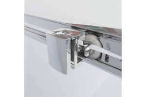 Душевая дверь в нишу Vincea Garda VDS-1G100CH 100 см, профиль хром, стекло шиншилла - 3