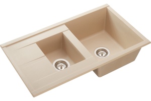 Мойка кухонная AQUATON Делия 87 шампань - 2