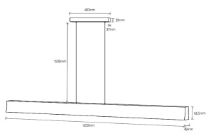Подвесной светодиодный светильник Mantra Hanok 7545 - 3