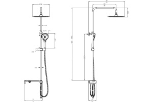 Душевая стойка Lemark LM8810C - 2