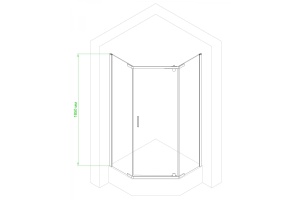 Душевой уголок Royal Bath TR 90х120 профиль белый стекло прозрачное - 3